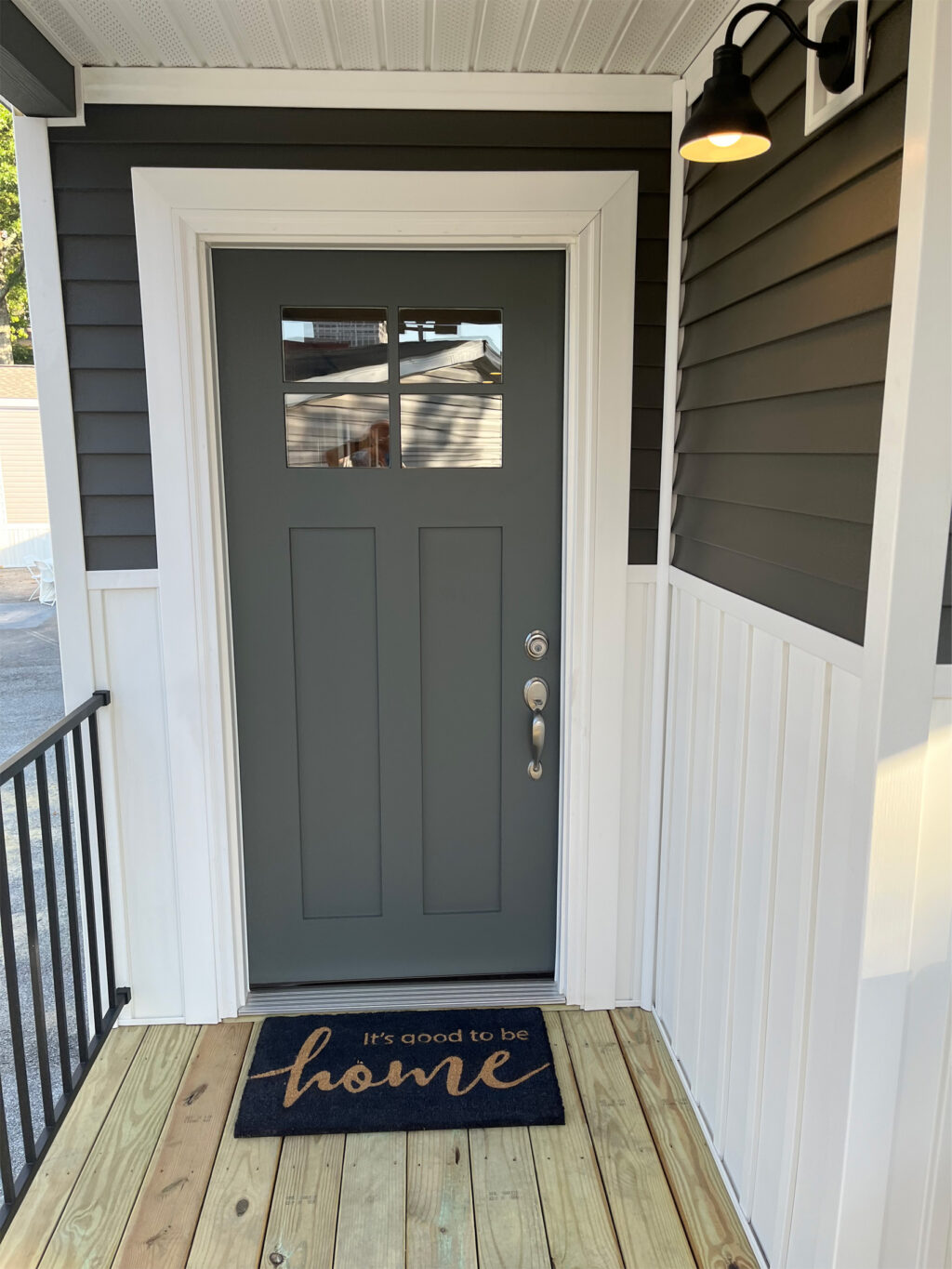 Optional Gray Exterior Door